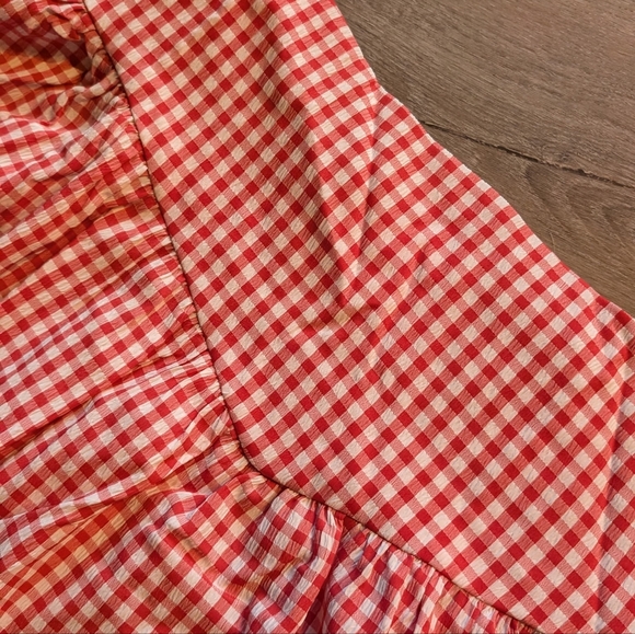Cider BNWT Red Gingham Women's Skirt Size L - Picture 3 of 5